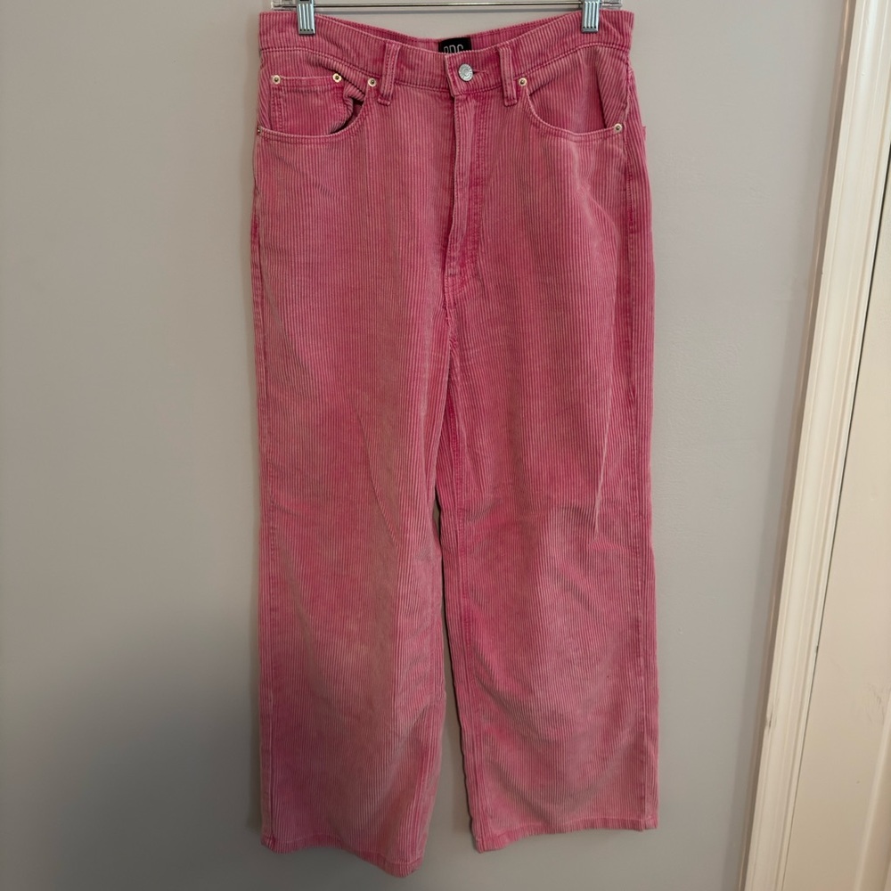 BDG Pink Flare Wide Leg Jeans High-Rise